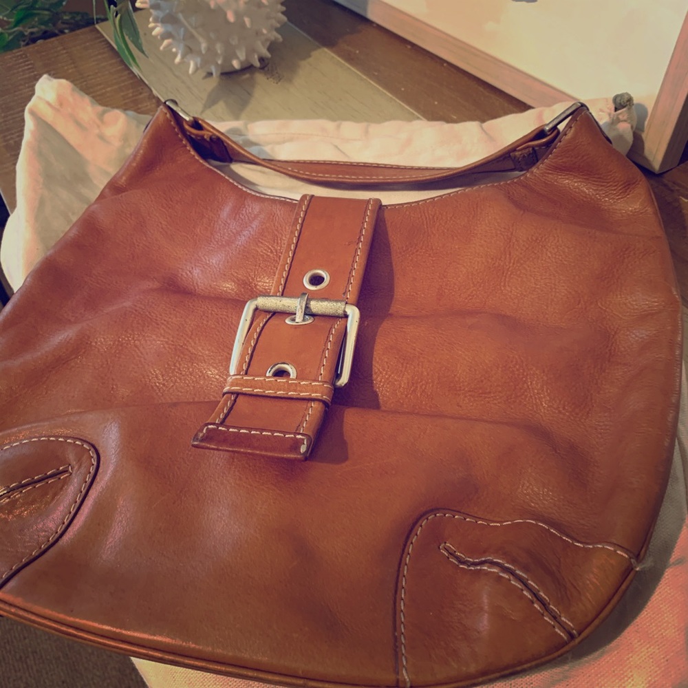 Michael Kors Leather Buckle Bag